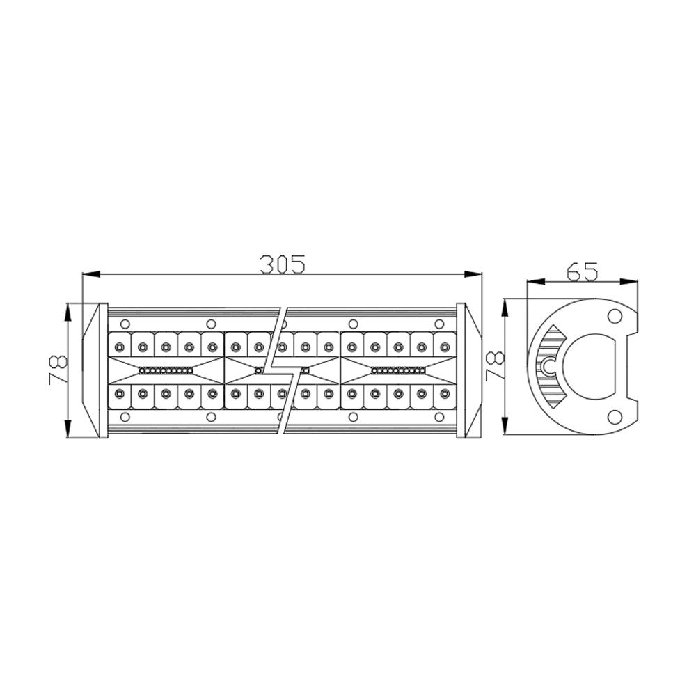 Bară Led Auto Off Road - 80W - 80 SMD LED Carguard Carguard - imagine 7