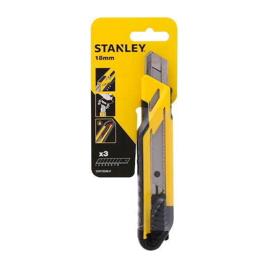 CUTTER GLISANT MANER BIMATERIAL 18mm CU 3 LAME STANLEY® Stanley - imagine 6