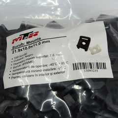 Suport montare surub negru 21.9x10.0x11.0mm 100 buc MTR - imagine 1