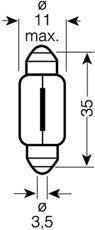 Bec Osram Ultra Life C5W 12V 5W SV8,5-8 Osram - imagine 2