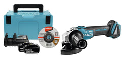 Polizor unghiular brushless, cu 2 acumulatori Li-Ion, 18V 5AH Makita - imagine 1