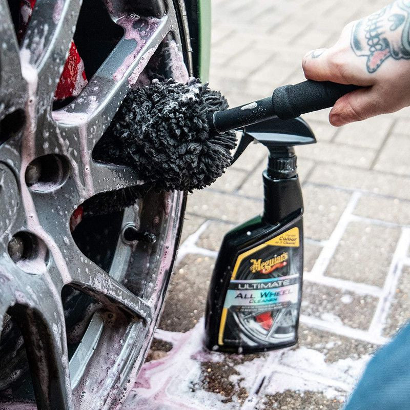 Perie Curatare Jante Aliaj Meguiars Supreme Microfibre Wheel Brush L Meguiar's - imagine 2