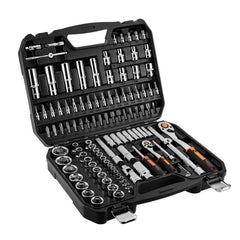 Set de chei 1/4", 1/2", 110 de piese, CrV Neo Tools - imagine 1