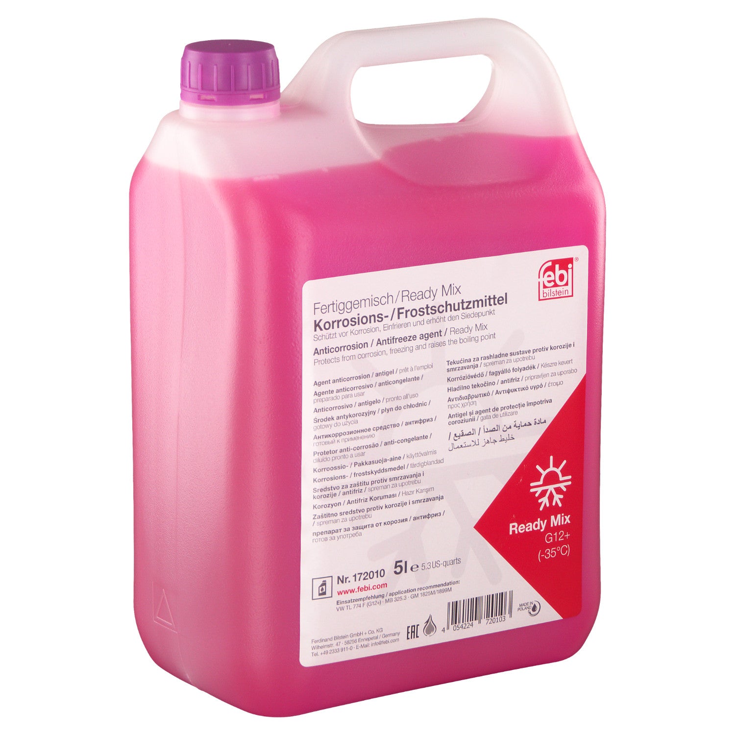 Antigel diluat Mov Febi G12+   (-35°C) 5L Febi - imagine 1