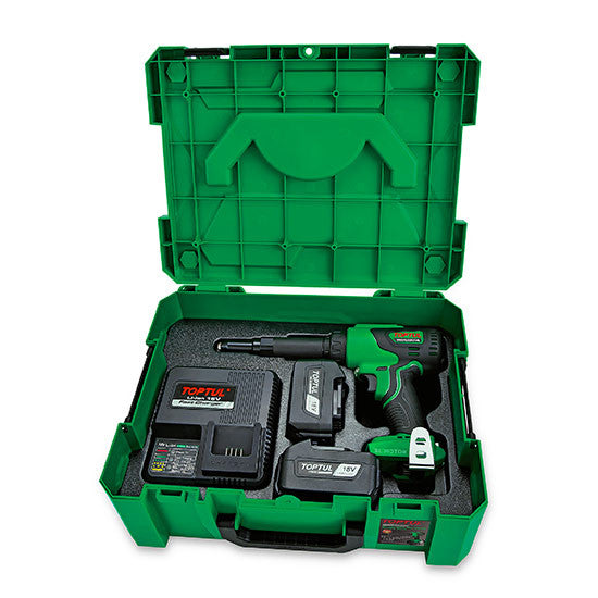 Masina de Nituit Toptul Brushless Cordless 18V (Seria Pro) ● 2 acumulatori ● 11.800 N Toptul - imagine 2