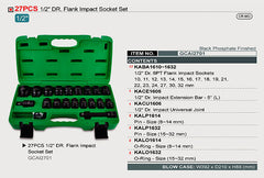 Set tubulare impact 1/2 27 buc. Toptul - imagine 2