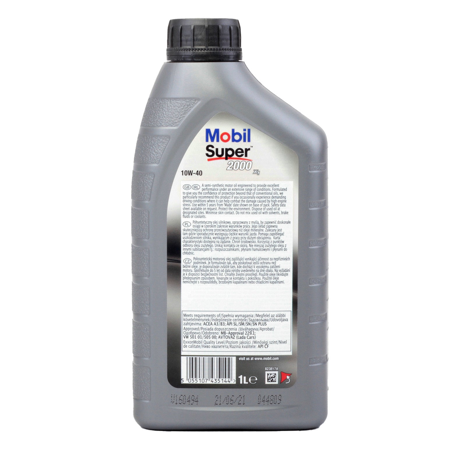 Ulei motor Mobil Super 2000 X1 10W40 1L Mobil - imagine 3