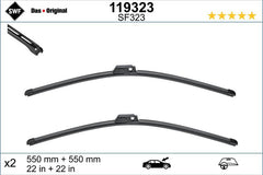 Set lamela stergator SWF Wiper FB OE LHD 550/550 mm SWF - imagine 1