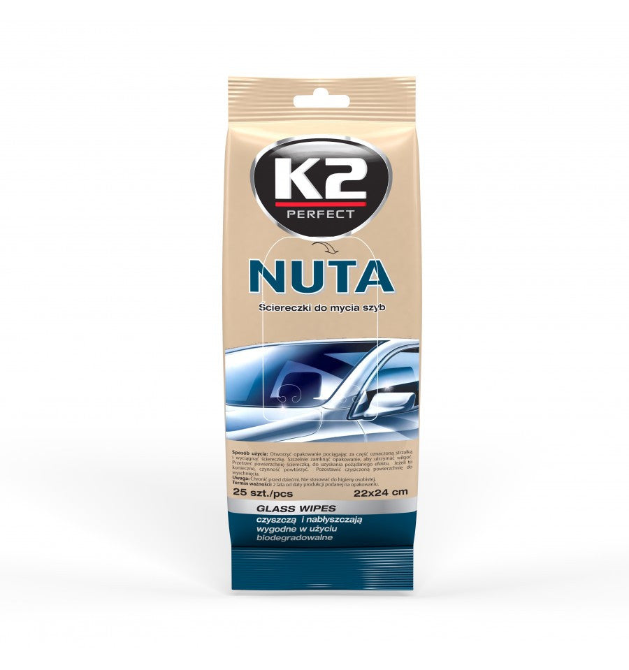 NUTA - Şerveţele umede pt. geamuri 25buc/set K2 - imagine 1