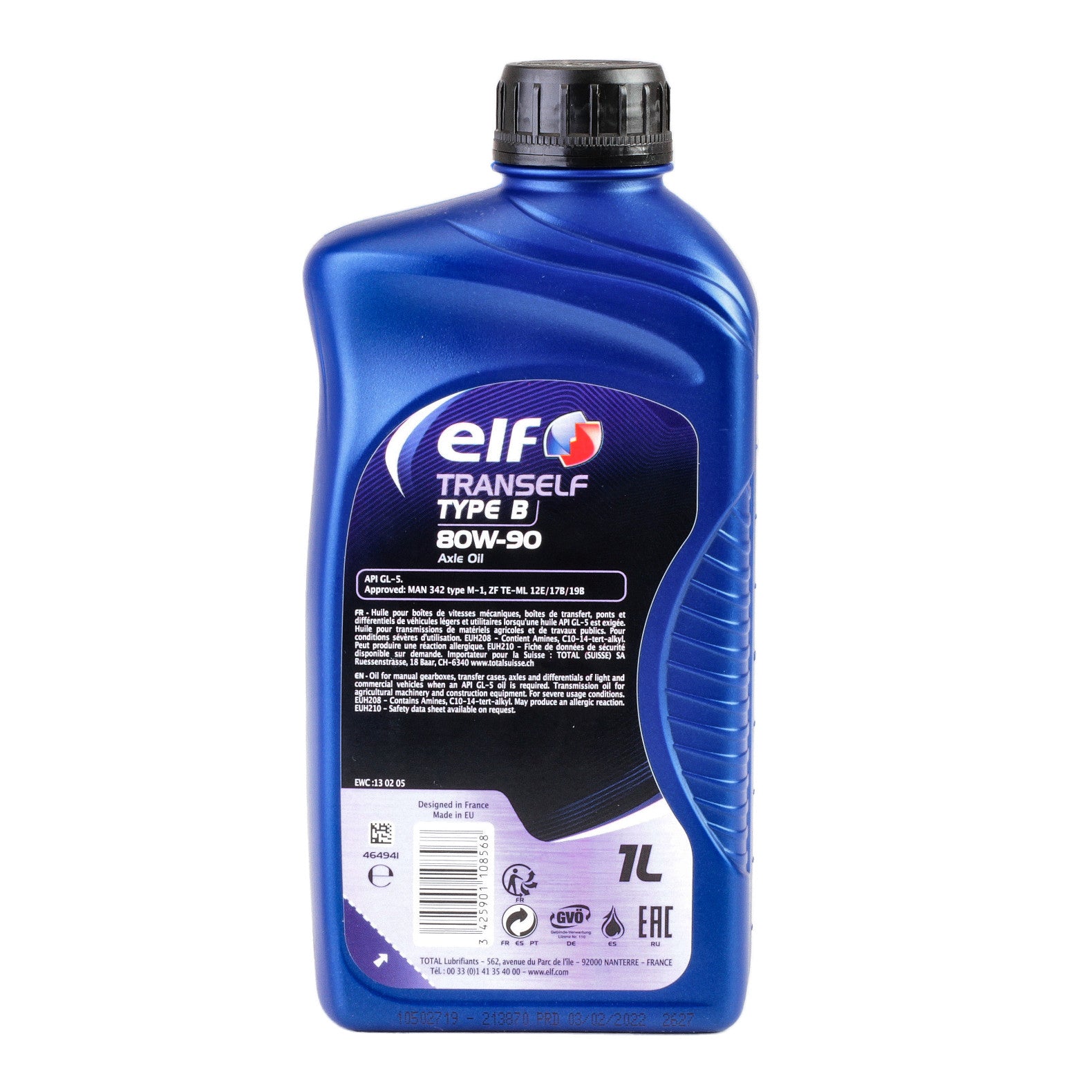 Ulei ELF Tranself Tybe B  80W90  1L Elf - imagine 3