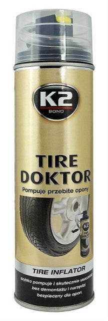 TIRE DOKTOR- Spray pt. umflat şi reparat anvelope K2 - imagine 1