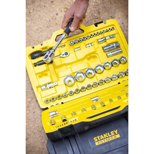 SET TUBULARE FM 1 4 + 1 2 49 PIESE Stanley - imagine 3