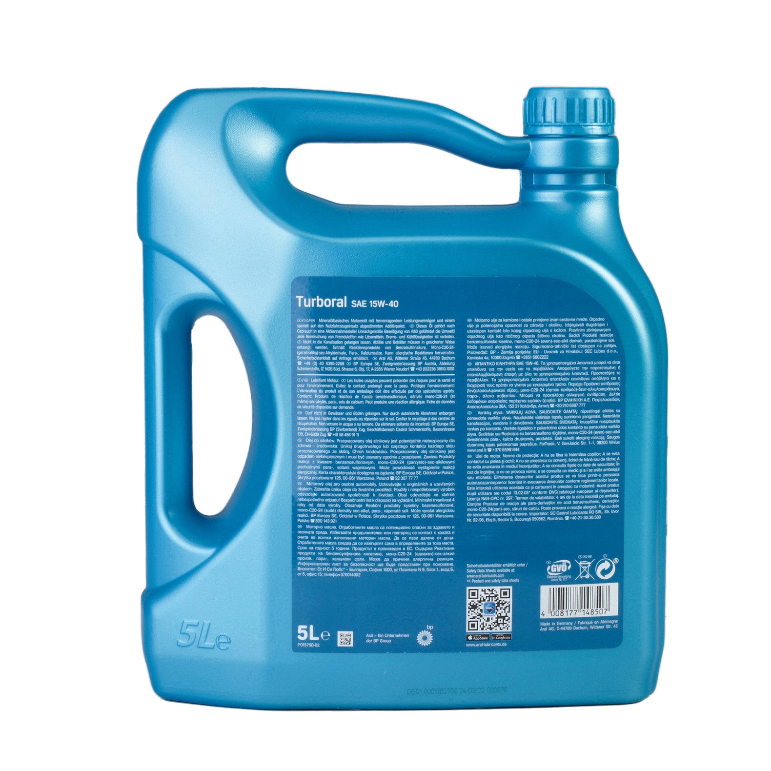 Ulei motor Aral Turboral 15W40 5L Aral - imagine 2