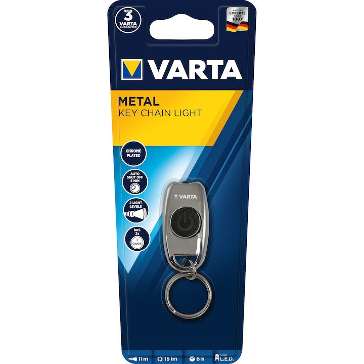 Lanterna LED tip breloc Varta 16603, 15 lm, 2xCR2016, baterii incluse Varta - imagine 1