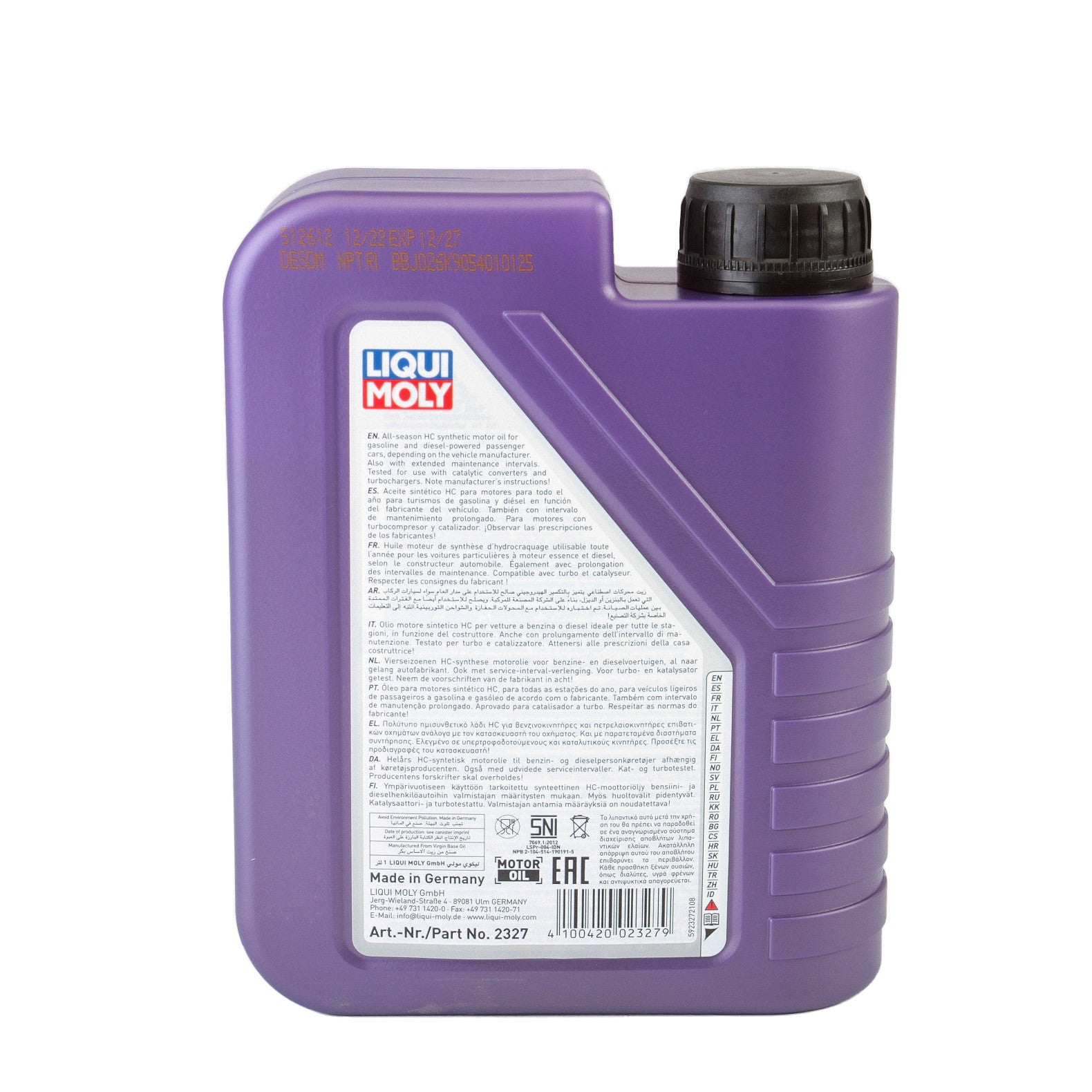 Ulei motor Liqui Moly Leichtlauf High Tech 5W40 (3863) (2327) 1L Liqui Moly - imagine 3