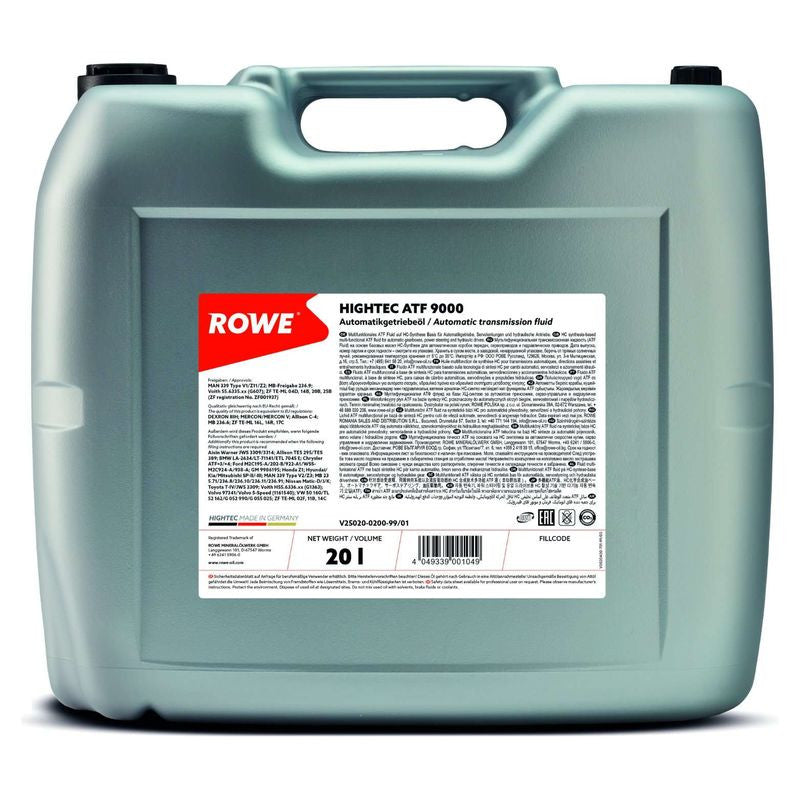ULEI CUTIE AUTOMATA ROWE HIGHTEC ATF 9000 20L Rowe - imagine 1