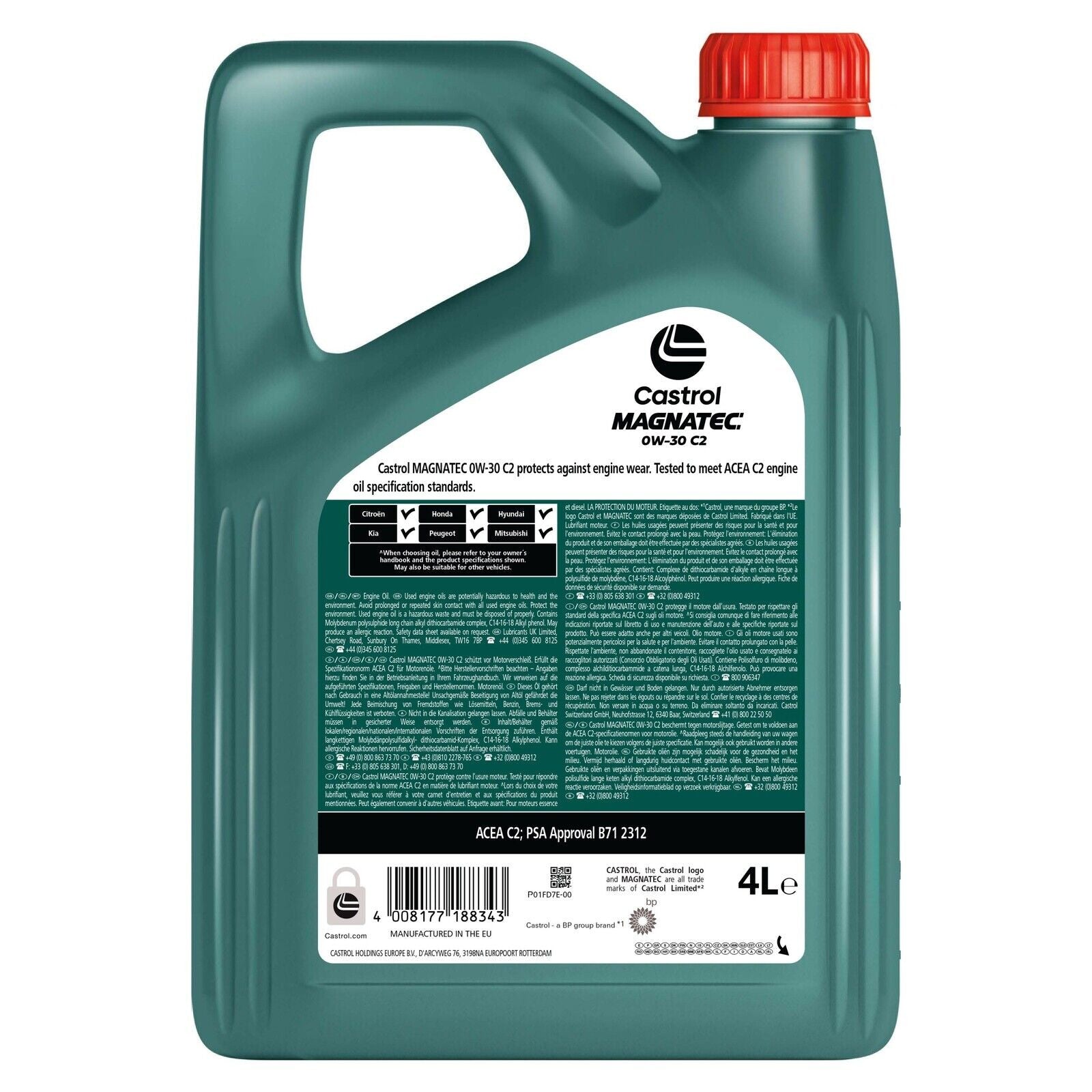 Ulei motor Castrol Magnatec 0W30 C2 4L Castrol - imagine 2