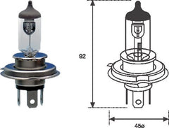 Bec Magneti Marelli H4 12V 60/55W P43t Magneti Marelli - imagine 1