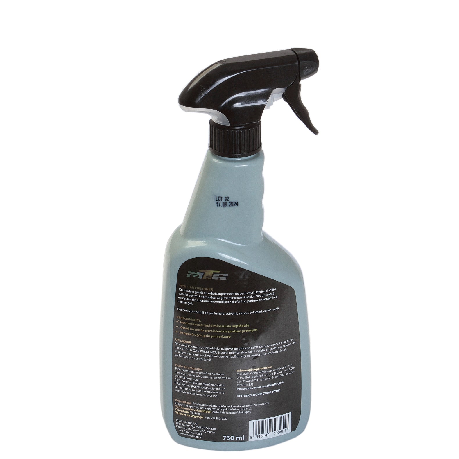 Odorizant Premium MTR Car Freshner Anti-Tabak 750 ml MTR - imagine 3