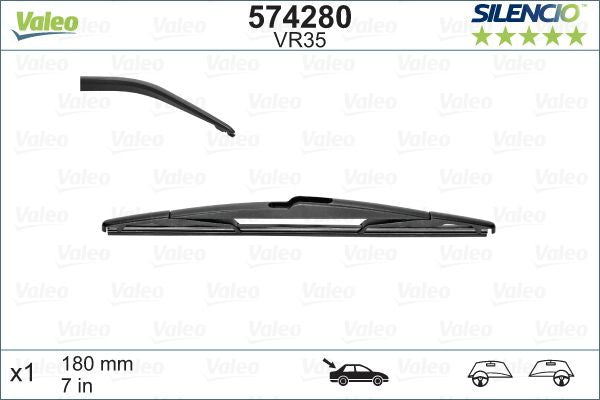Stergator Valeo Silencio Performance 180mm Valeo - imagine 1