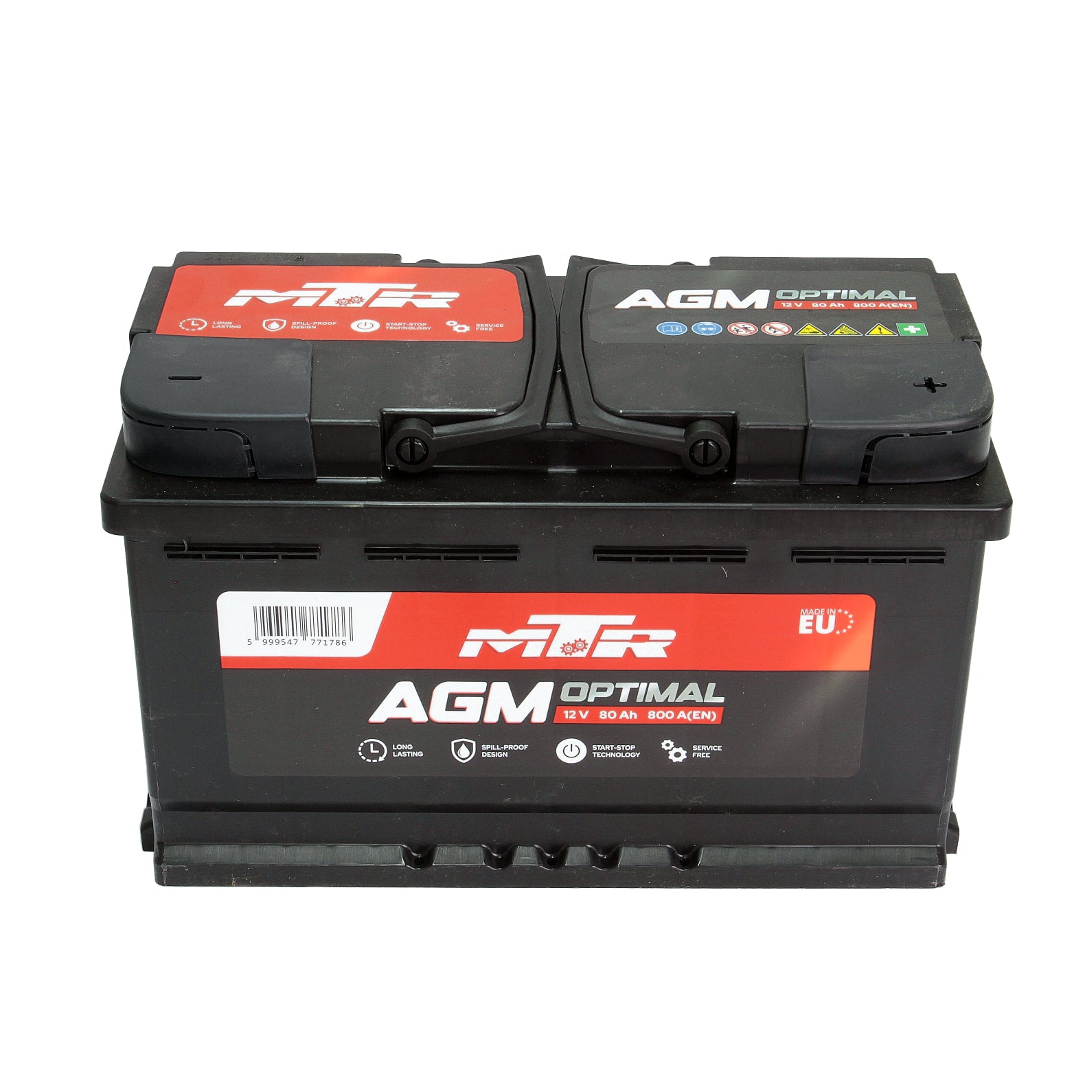 Acumulator turisme MTR AGM [START-STOP] 80 Ah 800A MTR - imagine 1