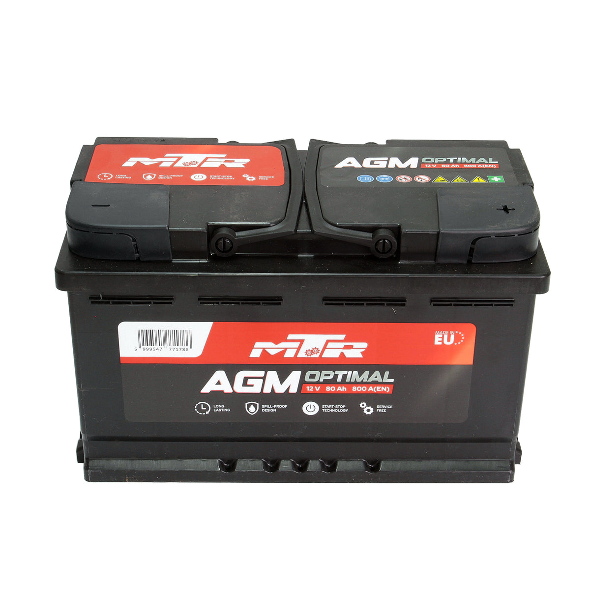 Acumulator turisme MTR AGM [START-STOP] 80 Ah 800A MTR - imagine 1