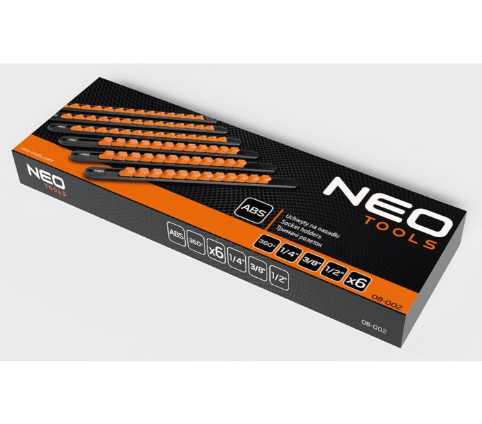 Suporti pentru tubulare 1. 4 , 3. 8, 1/2 set 6 bucati Neo Tools - imagine 2