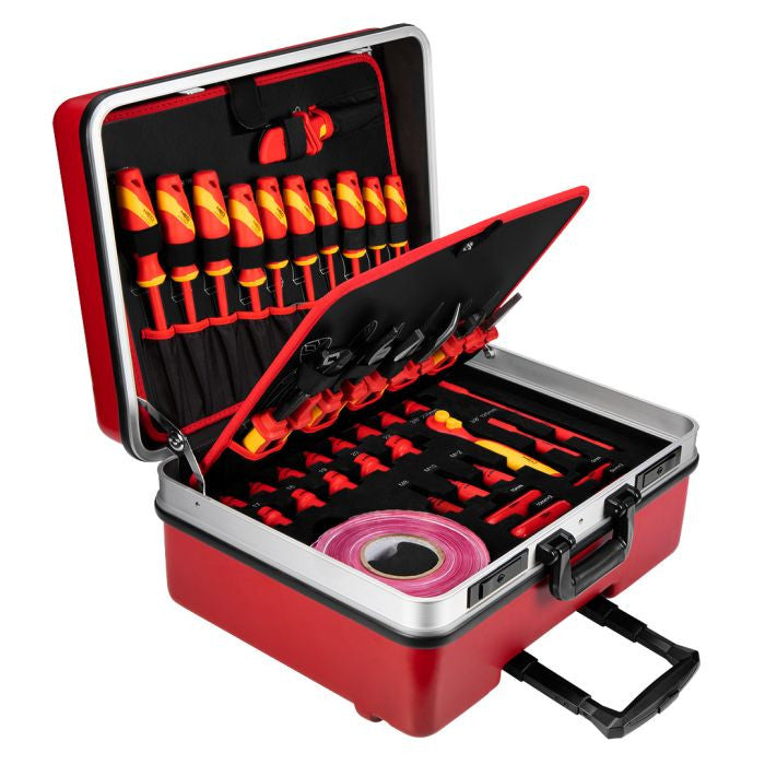 Trusa scule izolate VDE pentru repararea masinilor electrice si hibride 51 piese Neo Tools - imagine 1
