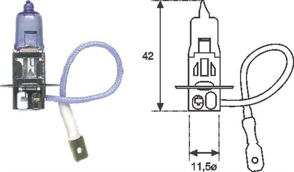 Bec Magneti Marelli H3 12V 55W PK22s Magneti Marelli - imagine 1