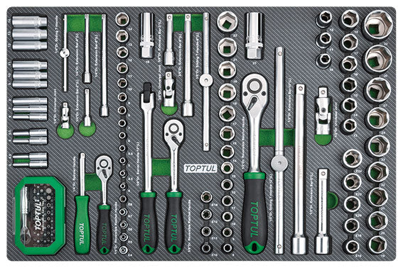 Dulap scule Toptul echipat 340 piese; 7 sertare Toptul - imagine 6