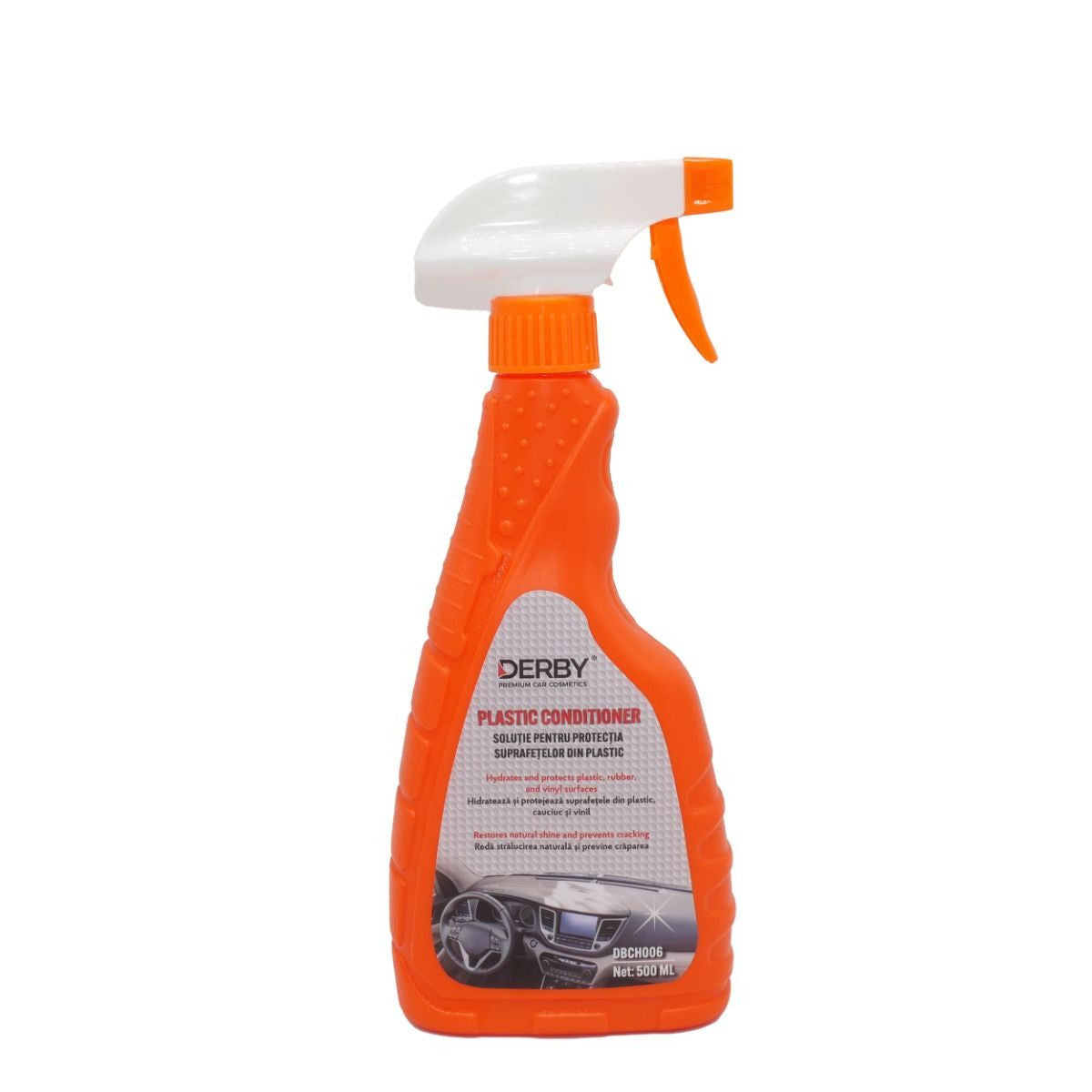 Solutie protectie suprafete din plastic, cu pulverizator 500ml DERBY DERBY - imagine 1