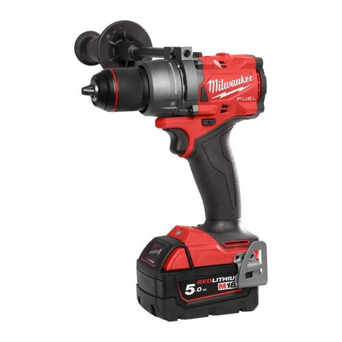 Mașină de găurit cu percuție Milwaukee M18 FPD3-502X FUEL™ , cuplu de 158 Nm, 2 acumulatori M18 B5, 1 încărcător M12-18FC, în cutie HD Milwaukee - imagine 1
