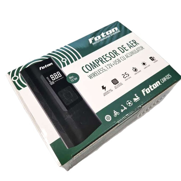 Compresor cu acumulatorFoton CAW-025 12V+USB 10bar Foton - imagine 2