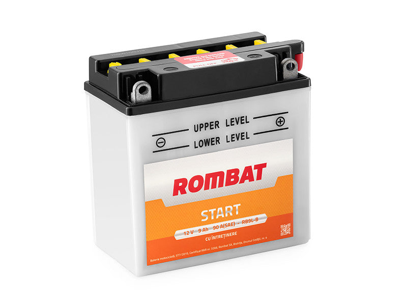 Baterie moto 12Vx9Ah Start cu intretinere RB9L-B Rombat - imagine 1