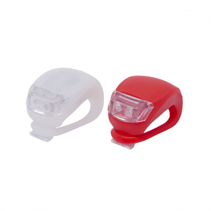 Set lumini bicicleta cu LED cu acoperire siliconica2 buc./set Carguard - imagine 1