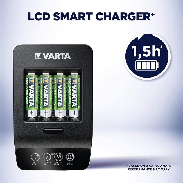 Încărcător VARTA LCD Smart Plus CHARGER+4xAA 2100 mAh (57684101441) Varta - imagine 5