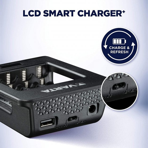 Încărcător VARTA LCD Smart Plus CHARGER+4xAA 2100 mAh (57684101441) Varta - imagine 6