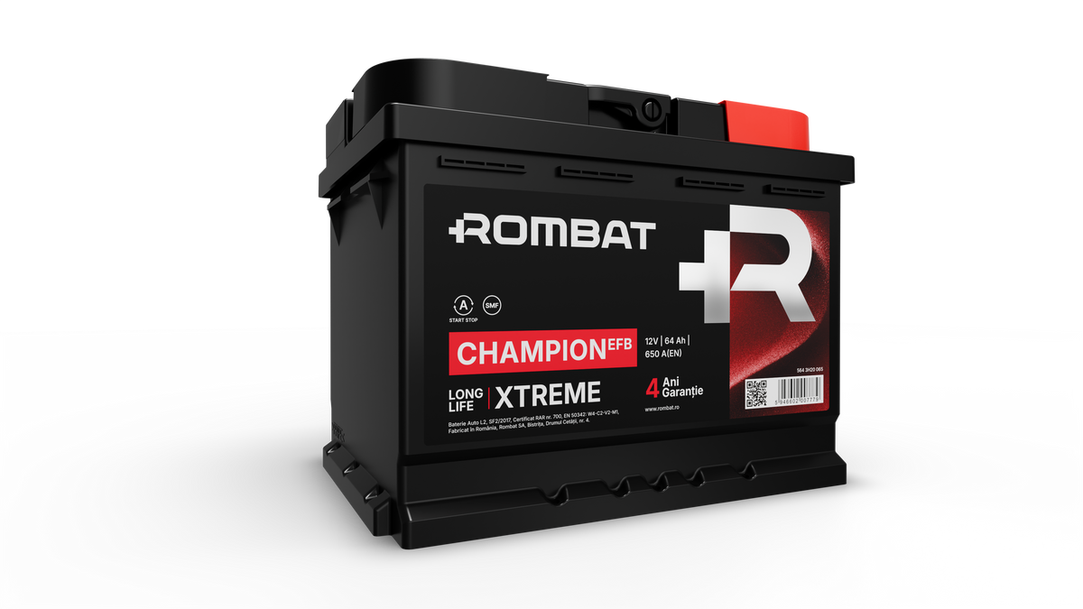 Acumulator Rombat Champion 64 Ah [Start-Stop] Rombat - imagine 1