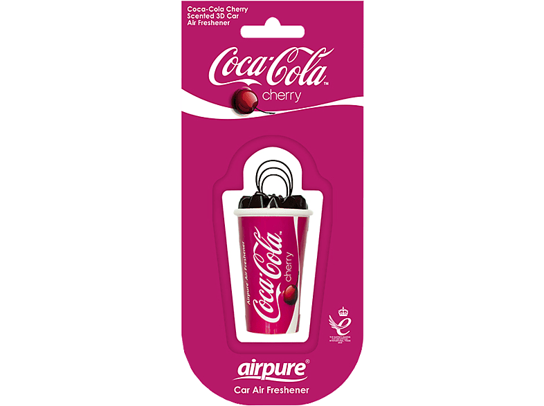 AIRPURE Odorizant pentru mașină, cană 3D, cireșe Coca Cola Airpure - imagine 2