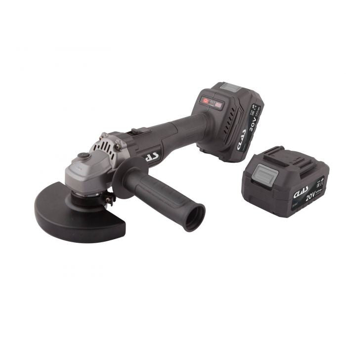 POLIZOR UNGHIULAR 125mm 20V FĂRĂ PERII + 2 BATERII 4Ah + ÎNCĂRCĂTOR Clas - imagine 2