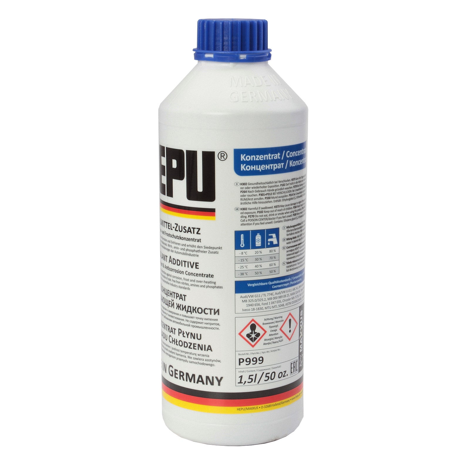 Antigel concentrat Hepu 1,5L Hepu - imagine 2