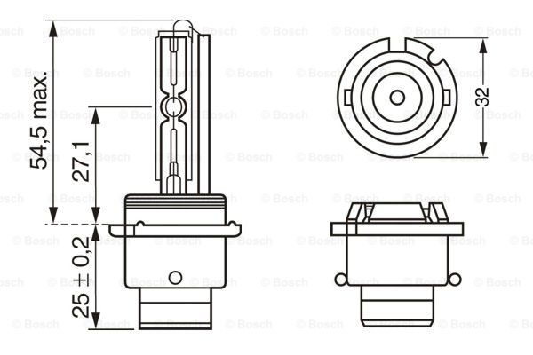 Bec Xenon Bosch D2S 12V 35W P32d-2 Bosch - imagine 4