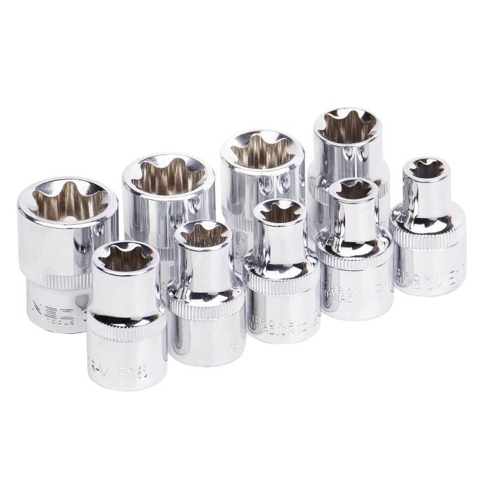 Set tubulare Torx1.2'' CrV 9 bucati Neo Tools - imagine 3