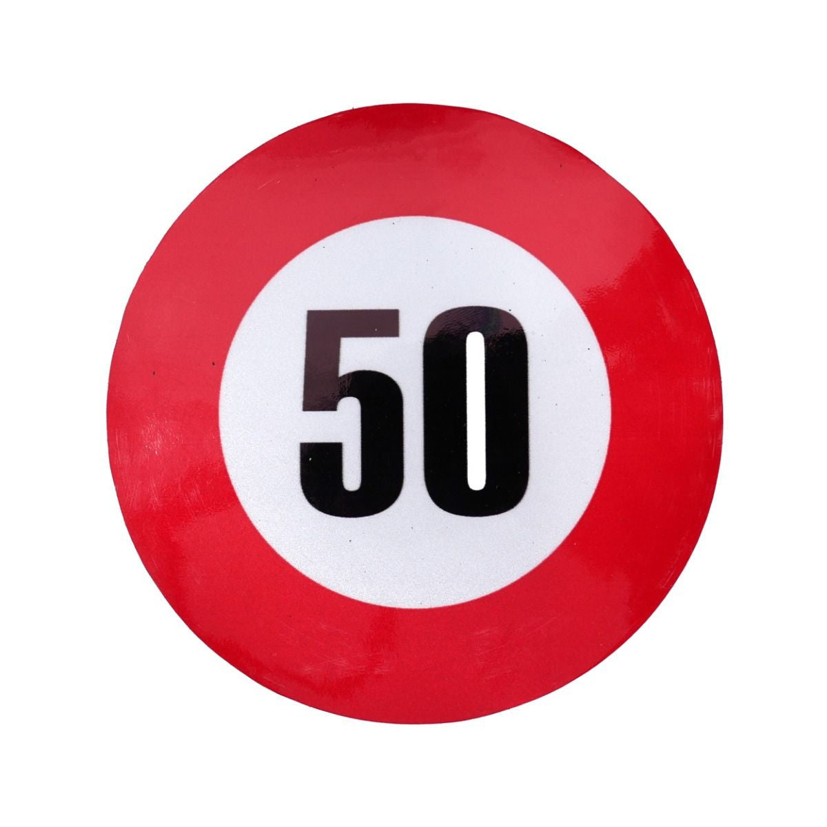 Autocolant reflectorizant limita viteza 50 km/h fi12 cm Runkit - imagine 1