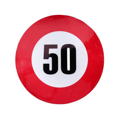 Autocolant reflectorizant limita viteza 50 km/h fi12 cm Runkit - imagine 1