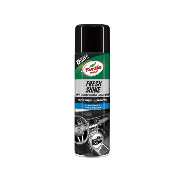 Spray silicon bord cu aroma New Car TURTLE WAX Fresh Shine 500 ml Turtle Wax - imagine 1