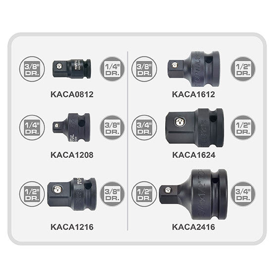 6buc Set adaptoare de impact Toptul - imagine 2