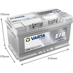 Acumulator Varta Dynamic EFB 75 Ah Start-Stop Varta - imagine 4