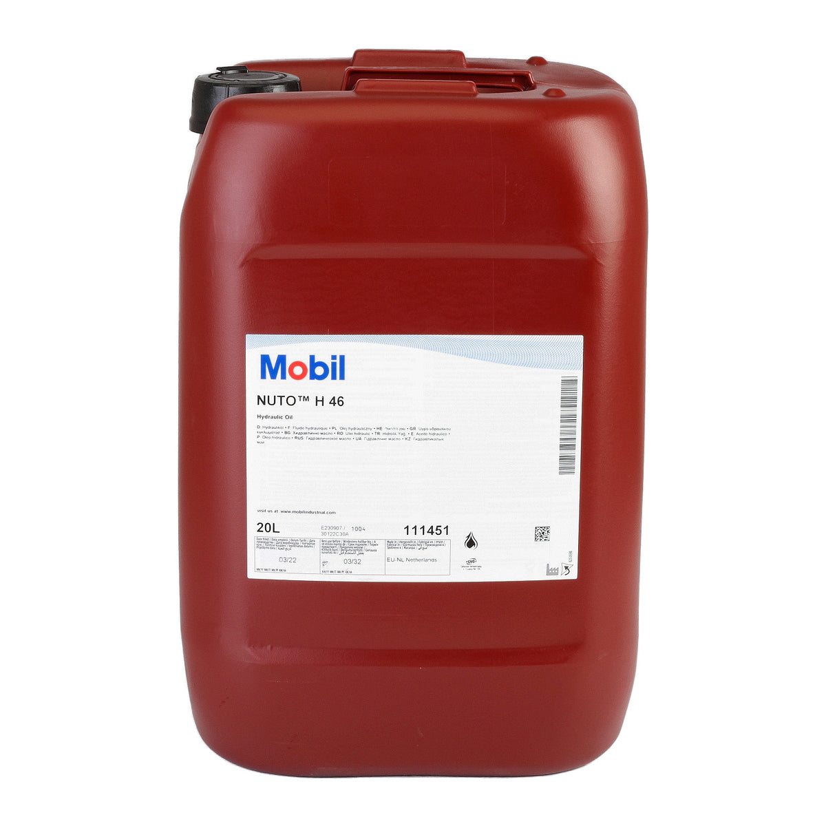 Ulei hidraulic Mobil Nuto H46 20L Mobil - imagine 1