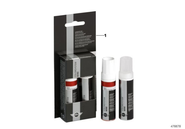 Set stick de retușare original BMW Paint Caribbean Aqua met. [C2E] 2x12ml (51912413310) BMW - imagine 2